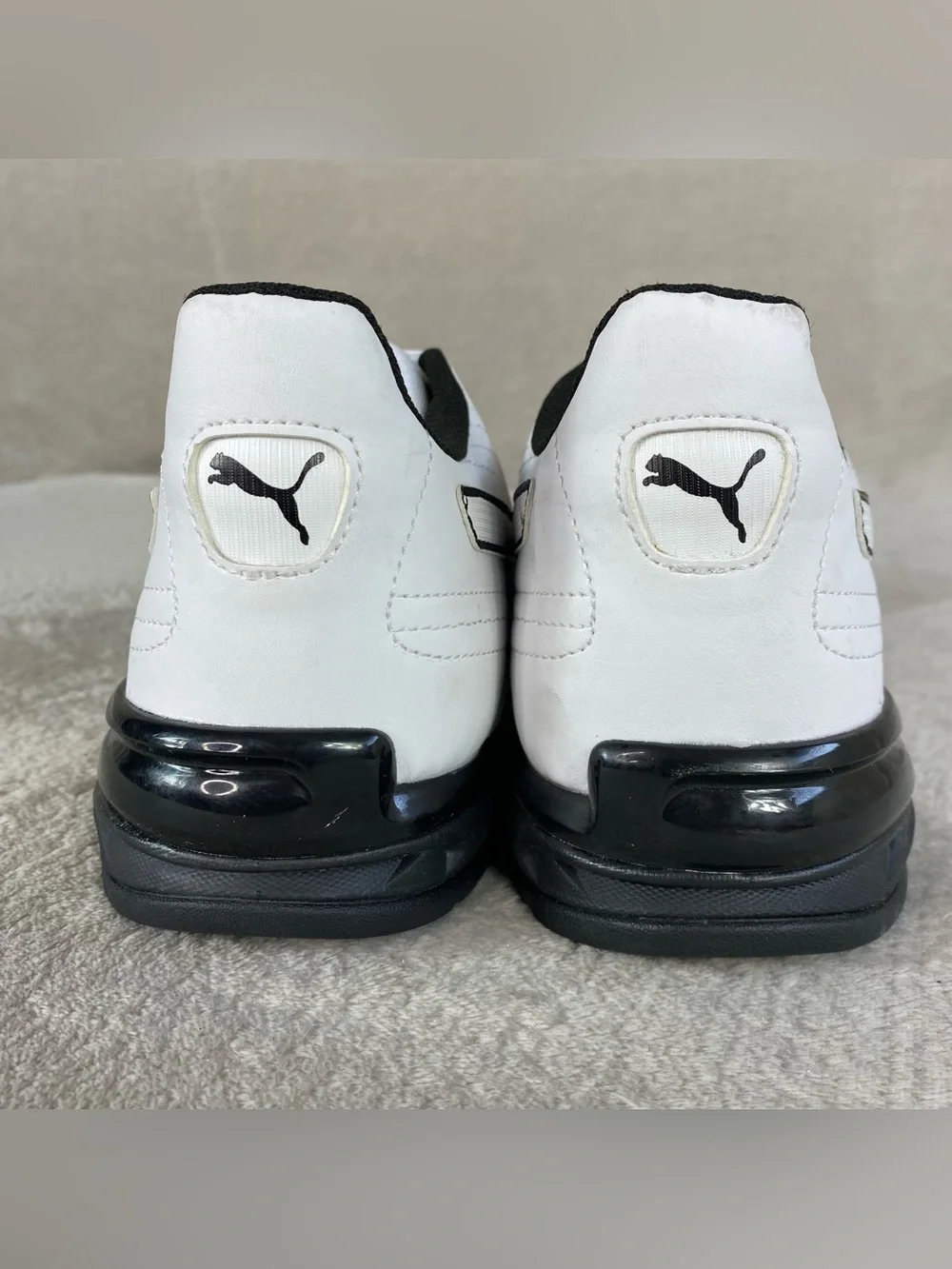 PUMA Super Levitate White Black Leather Mens Size 11 Running Shoes 190974-01 NEW